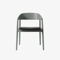 Andersen Furniture AC2 Stol Grå Bøg Sort PU Læder^ Stue|Stole