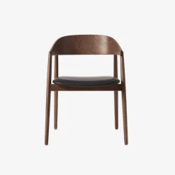 Andersen Furniture AC2 Stol Røget Mat Lakeret Bøg Sort Læder^ Stue|Stole