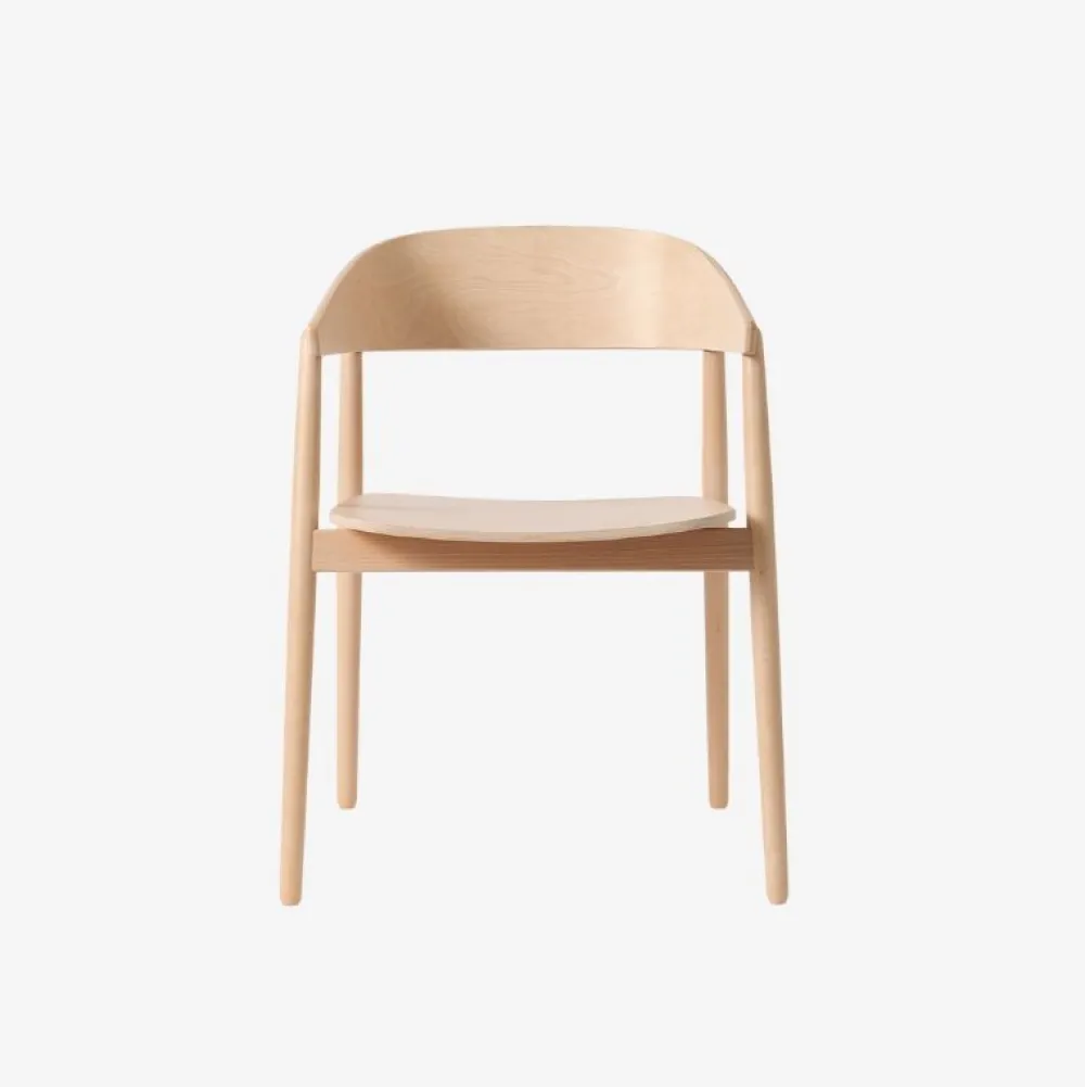 Andersen Furniture AC2 Stol Hvidpigmenteret Mat Lakeret Bøg^ Stue|Stole