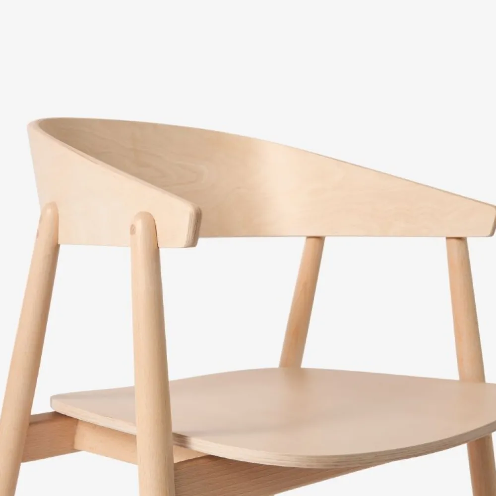 Andersen Furniture AC2 Stol Hvidpigmenteret Mat Lakeret Bøg^ Stue|Stole