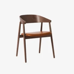 Andersen Furniture AC2 Stol Røget Mat Lakeret Bøg Cognac Læder^ Stue|Stole