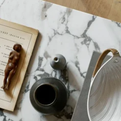 Audo Copenhagen Androgyne Lounge Table Oak / Calacatta Viola^ Stue|Borde