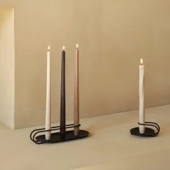 Audo Copenhagen Clip Table Candle Holder Black^ Andet Boligtilbehør|Lysestager