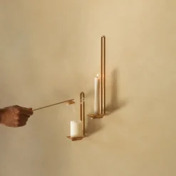 Audo Copenhagen Clip Wall Tealight Candle Holder Brass^ Andet Boligtilbehør|Lysestager
