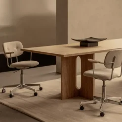 Audo Copenhagen Co Task Chair Audo Bouclé / Natural Oak^ Kontor|Stole