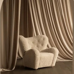 Audo Copenhagen Den Trætte Mand Fåreskind Moonlight/Røget Eg^ Stue|Stole