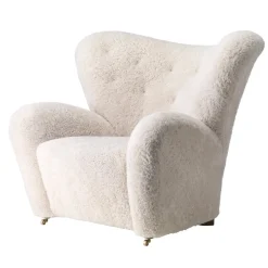 Audo Copenhagen Den Trætte Mand Fåreskind Moonlight/Røget Eg^ Stue|Stole