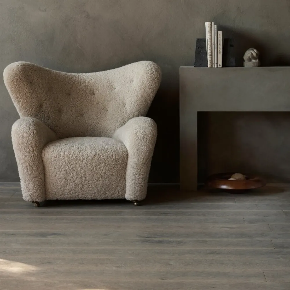 Audo Copenhagen Den Trætte Mand Fåreskind Moonlight/Røget Eg^ Stue|Stole