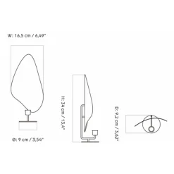 Audo Copenhagen Flambeau Lysestage Messing H34^ Stue|Andet Boligtilbehør
