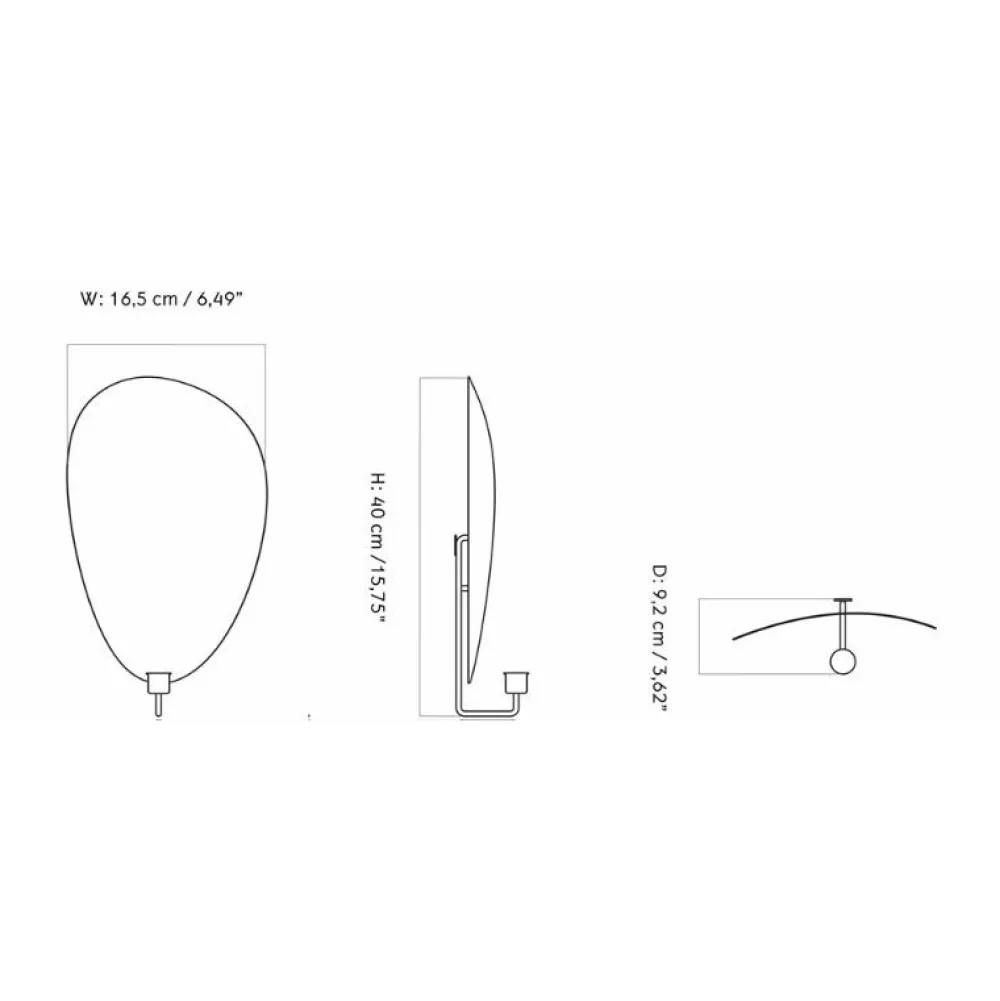 Audo Copenhagen Flambeau Lysestage Væg Messing H40^ Stue|Andet Boligtilbehør