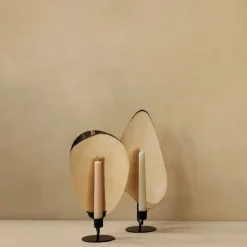 Audo Copenhagen Flambeau Lysestage Messing H30^ Stue|Andet Boligtilbehør