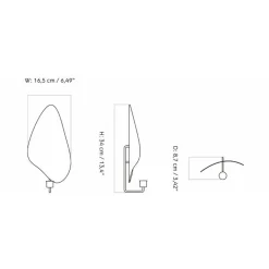 Audo Copenhagen Flambeau Lysestage Væg Messing H34^ Andet Boligtilbehør|Lysestager