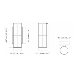 Audo Copenhagen Hashira Væglampe^ Væglamper