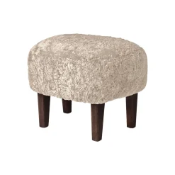 Audo Copenhagen Ingeborg Med Fodskammel Fåreskind Moonlight/Røget Eg^ Stole|Stue