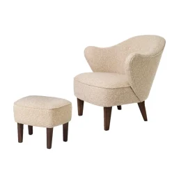 Audo Copenhagen Ingeborg Med Fodskammel Sacho Zero 1/Røget Eg^ Stole|Stue