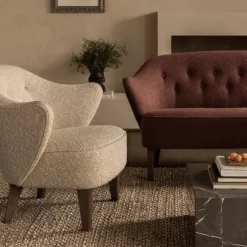 Audo Copenhagen Ingeborg Med Fodskammel Sacho Zero 1/Røget Eg^ Stole|Stue