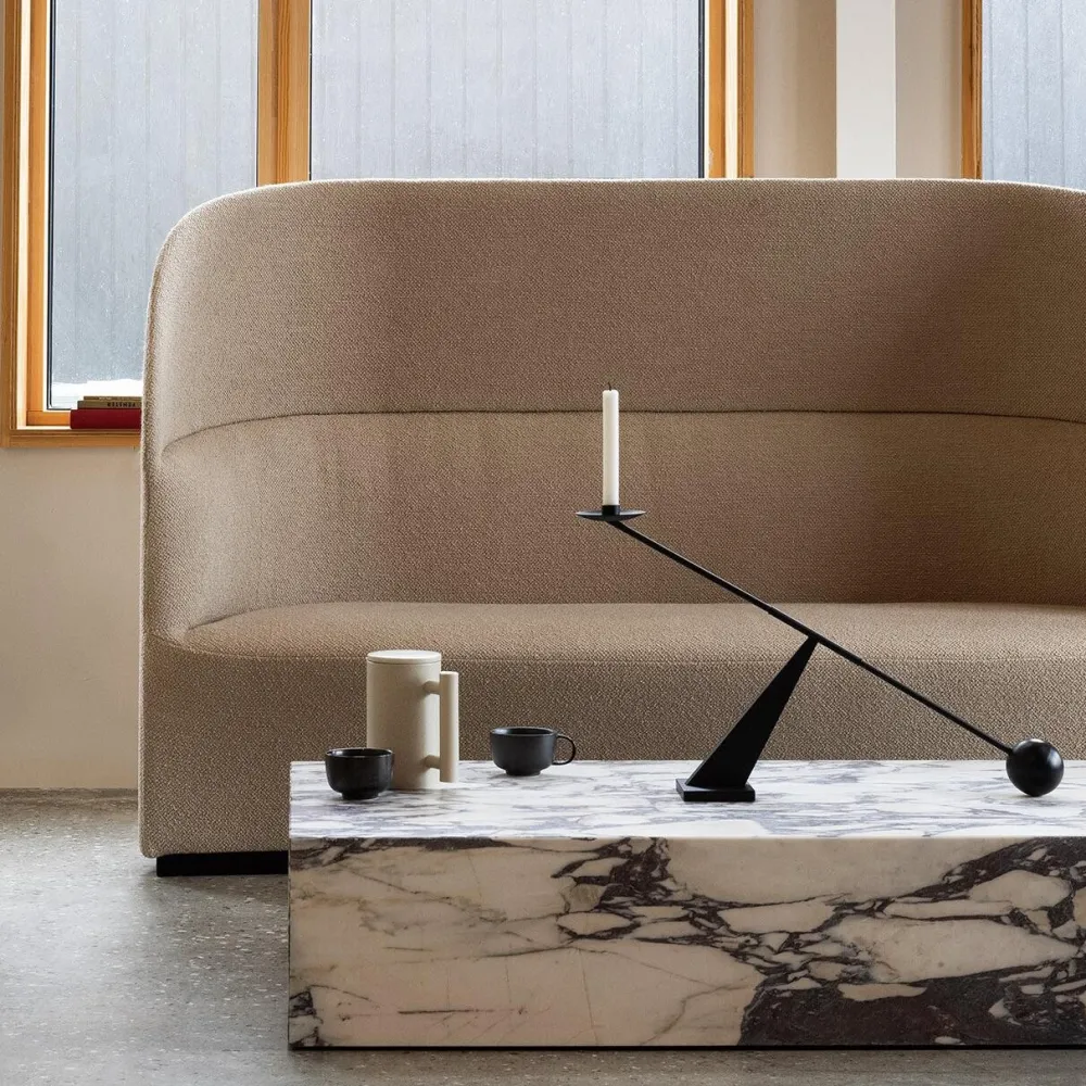 Audo Copenhagen Interconnect Candle Holder Large Black^ Andet Boligtilbehør|Lysestager