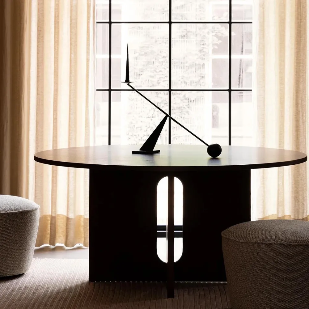 Audo Copenhagen Interconnect Candle Holder Large Black^ Andet Boligtilbehør|Lysestager