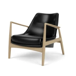 Audo Copenhagen The Seal Lounge Chair Eg / Sort Dakar Læder^ Stue|Stole