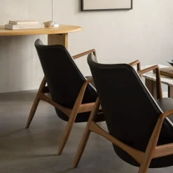 Audo Copenhagen The Seal Lounge Chair Eg / Sort Dakar Læder^ Stue|Stole