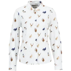 Barbour Brambles Tailored Long-Sleeved Shirt Bird Print^Dame Overdele