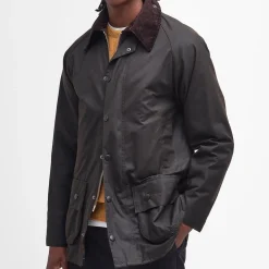Barbour Classic Beaufort Waxed Jacket Olive^ Overtøj