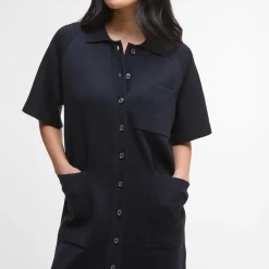 Barbour Grace Knitted Midi Dress Navy^Dame Overdele