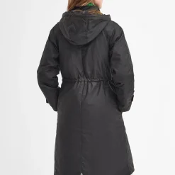 Barbour Long Cannich Waxed Jacket Olive-Classic^Dame Overtøj