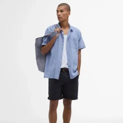 Barbour Nelson Regular SS Shirt Blue^ Overdele