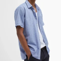 Barbour Nelson Regular SS Shirt Blue^ Overdele