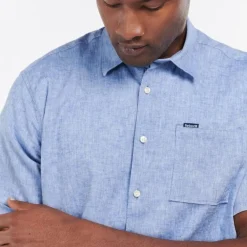Barbour Nelson Regular SS Shirt Blue^ Overdele