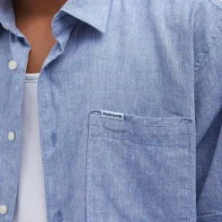 Barbour Nelson Regular SS Shirt Blue^ Overdele