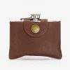 Barbour 4OZ Hinged Hip Flask Classic Brown^Dame Accessories|Accessories