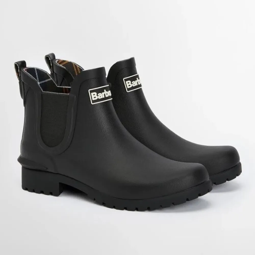 Barbour Wilton Wellingtons Classic Black^Dame Sko