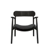 Bent Hansen Asger Loungestol Sortlakeret Eg Sort Zenso 2 Læder^ Stole|Stue