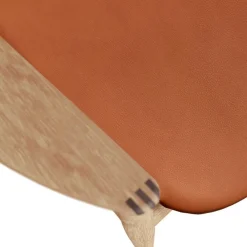 Bent Hansen Asger Loungestol Eg/Lys Olie Cognac Zenso 2 Læder^ Stole|Stue