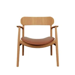 Bent Hansen Asger Loungestol Eg/Olie Cognac Zenso 2 Læder^ Stole|Stue
