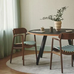 Bent Hansen Asger Spisebordsstol Eg/Røget Cognac Zenso 2 Læder^ Stole|Stue