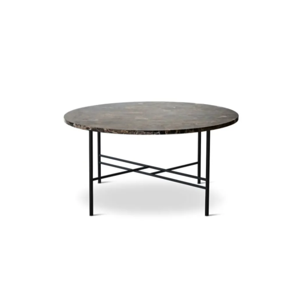 Bent Hansen Metro Sofabord Ø80 Brun Marmor^ Borde|Stue