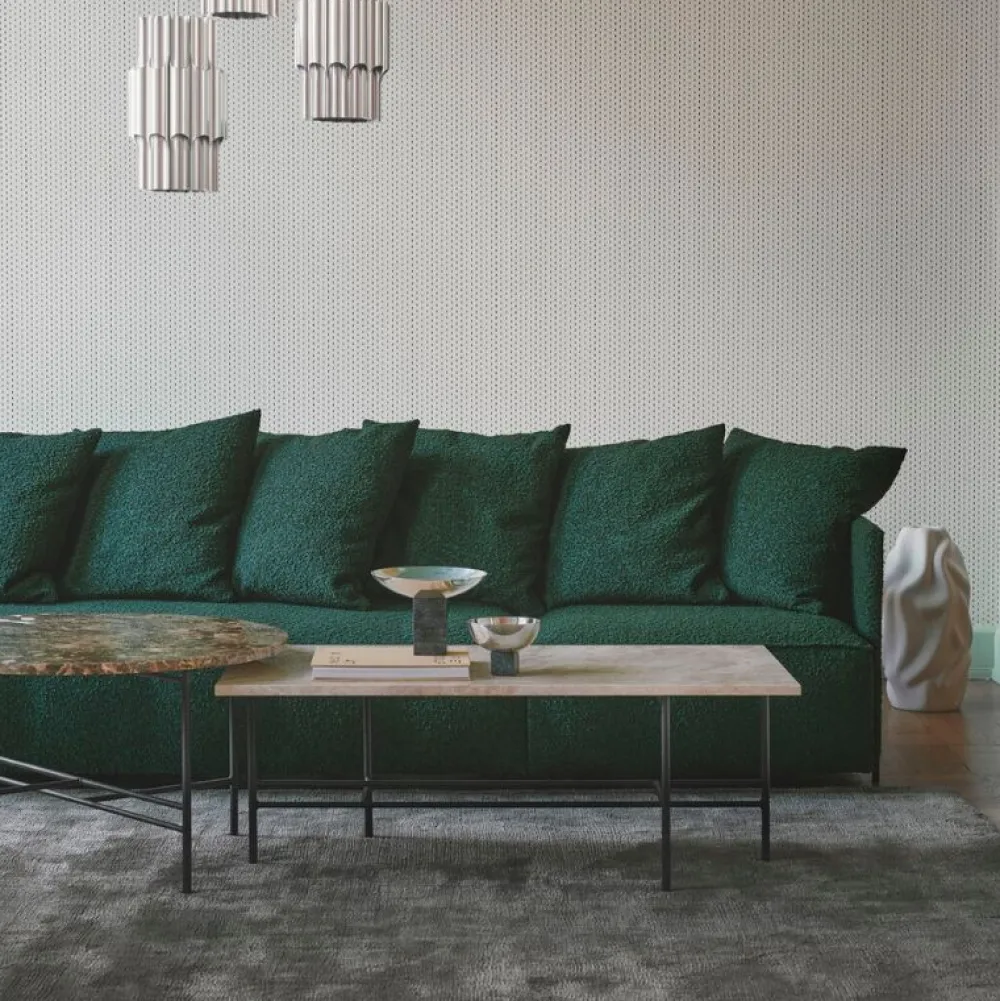 Bent Hansen Metro Sofabord Ø80 Brun Marmor^ Borde|Stue