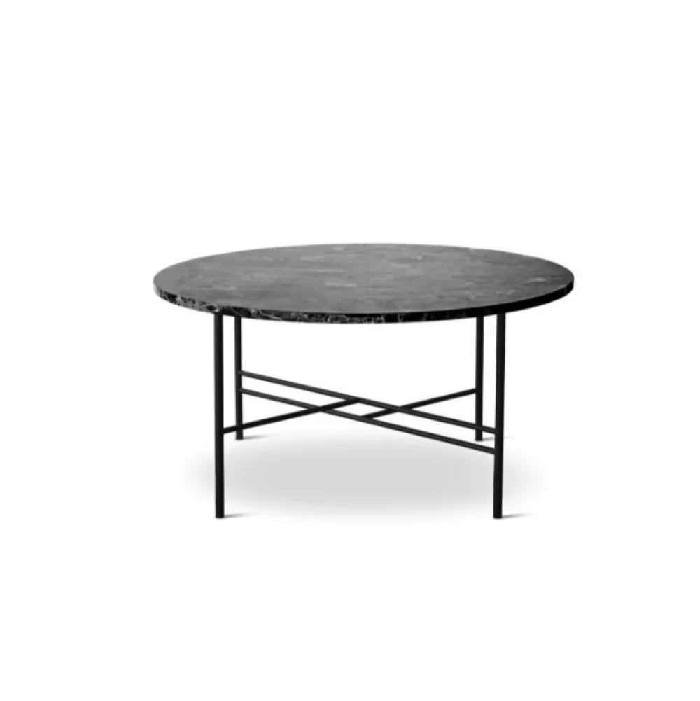 Bent Hansen Metro Sofabord Ø80 Sort Marmor^ Borde|Stue