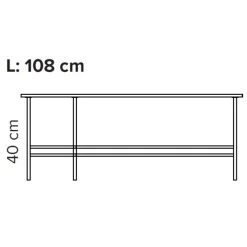 Bent Hansen Metro Sofabord L108 Grigio Antrim Laminat^ Borde|Stue