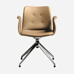 Bent Hansen Primum Armstol Poleret Stel Zenso 261 Læder^ Stue|Kontor