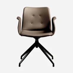 Bent Hansen Primum Armstol Sort Stel Zenso 292 Læder^ Stue|Kontor