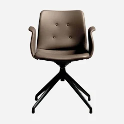 Bent Hansen Primum Armstol Sort Stel Zenso 292 Læder^ Stue|Kontor