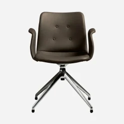 Bent Hansen Primum Armstol Poleret Stel Zenso 230 Læder^ Stue|Kontor