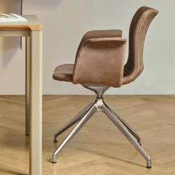 Bent Hansen Primum Armstol Poleret Stel Zenso 230 Læder^ Stue|Kontor