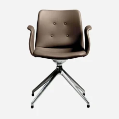 Bent Hansen Primum Armstol Poleret Stel Zenso 292 Læder^ Stue|Kontor