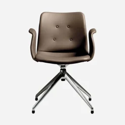 Bent Hansen Primum Armstol Poleret Stel Zenso 292 Læder^ Stue|Kontor