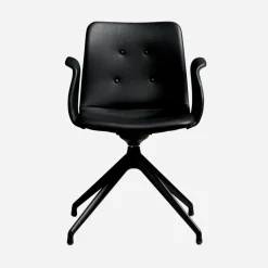 Bent Hansen Primum Armstol Sort Stel Zenso 207 Læder^ Stue|Kontor